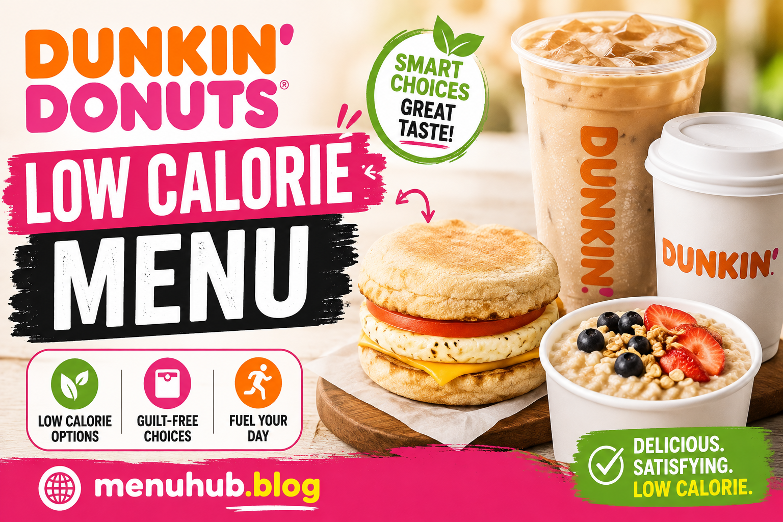 Dunkin Donuts Low Calorie Menu with Prices 2026