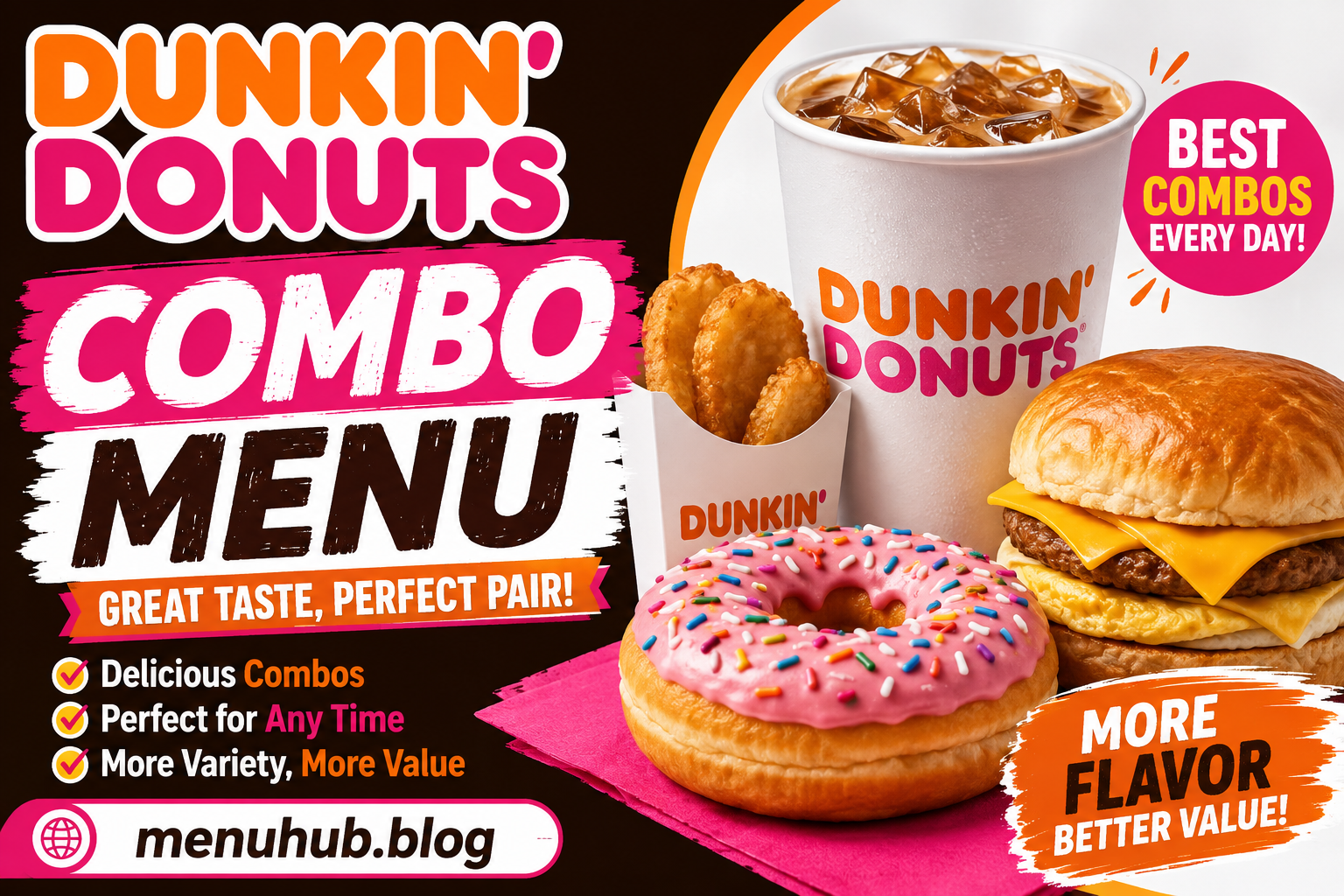 Dunkin Donuts Combo Menu with Prices 2026