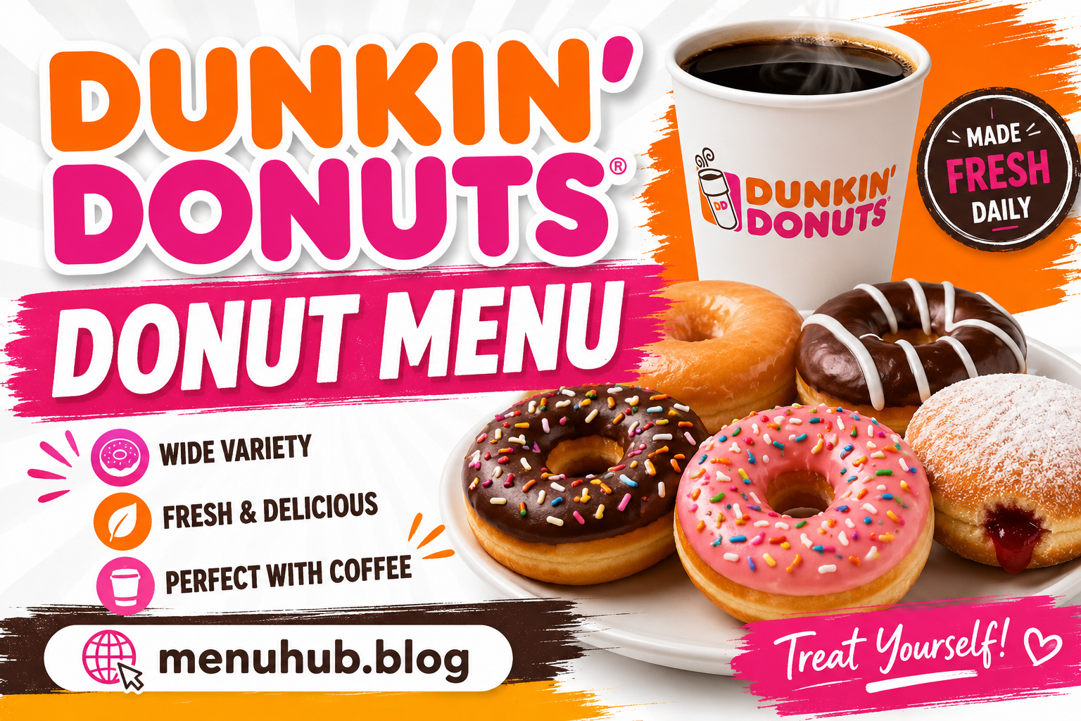 Dunkin Donuts Donut Menu with Prices 2026