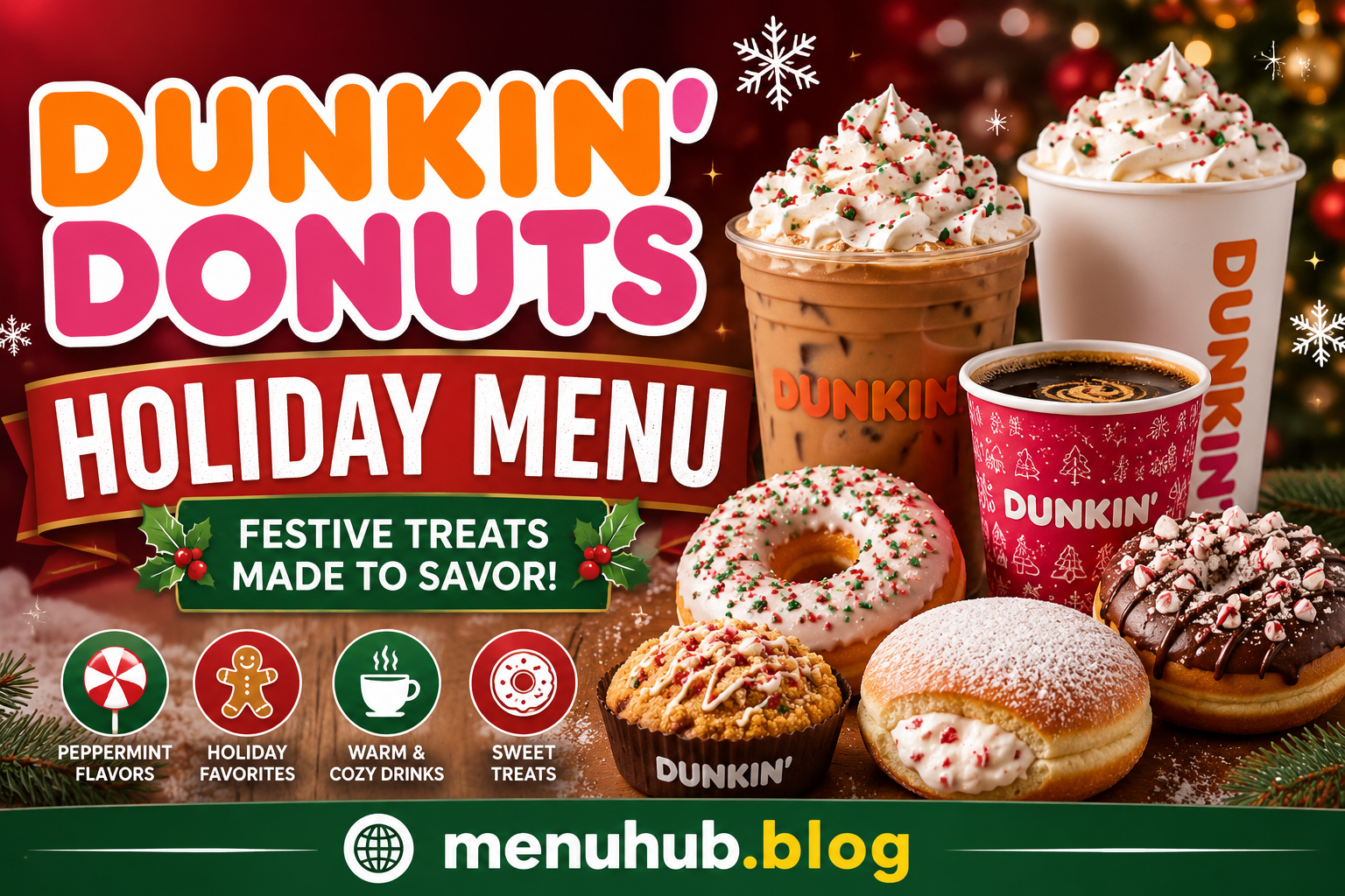Dunkin Donuts Holiday Menu with Prices 2026