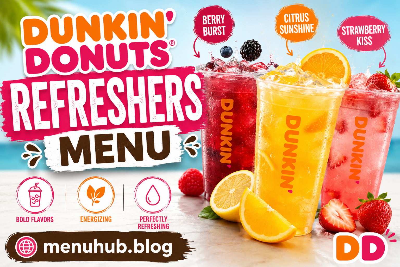 Dunkin Donuts Refreshers Menu with Prices 2026