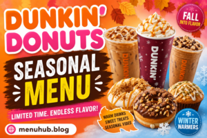 Dunkin Donuts Seasonal Menu with Prices 2026