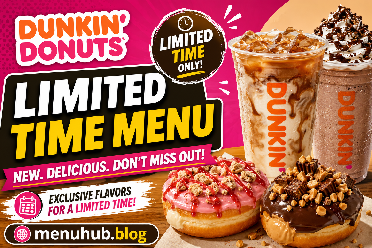 Dunkin Donuts Limited Time Menu with Prices 2026