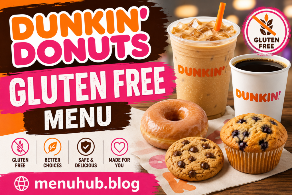 Dunkin Donuts Gluten Free Menu with Prices 2026