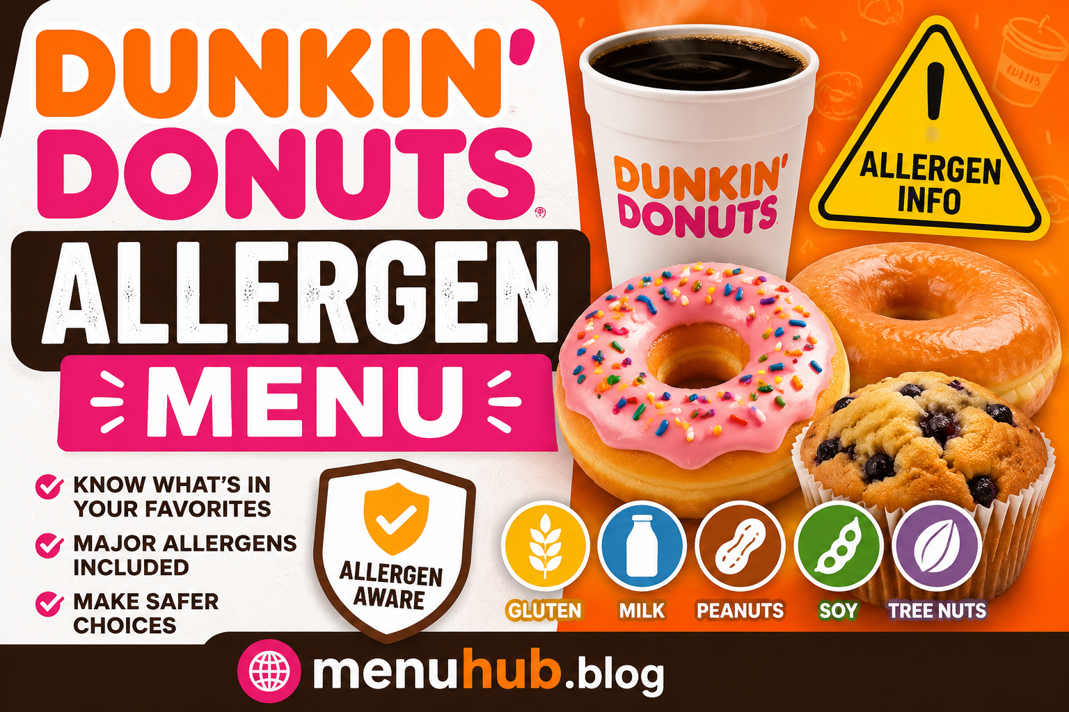 Dunkin Donuts Allergen Menu with Prices 2026 – Latest Menu Deals & Prices