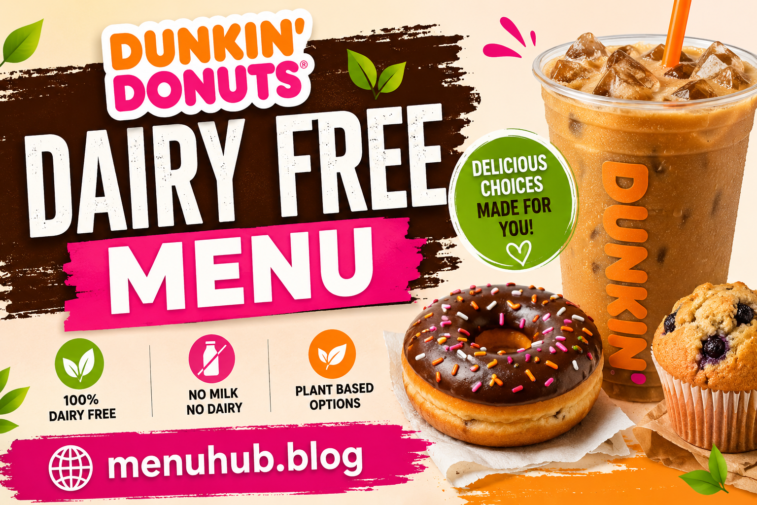 Dunkin Donuts Dairy Free Menu with Prices 2026 – Latest Menu Deals & Prices